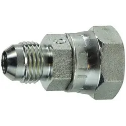 In Demand Midland Metal 7004-04-06 Adapter, 1/4-in Male JIC x 3/8-in Female BSPP Swivel, Steel