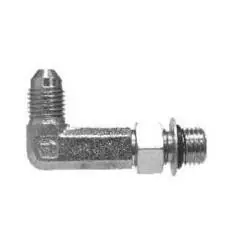 Top Pick Midland Metal 6801LLNWO6 90-deg Extra Long Elbow, 3/8-in Male JIC x 3/8-in Male Adjustable O-Ring Boss, Steel