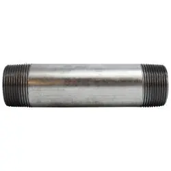 Midland Metal 56276 Welded Pipe Nipple, 1-1/4 in MPT x 1-1/4 in MPT, 60 in L, Steel, Galvanized, SCH 40 Schedule Limited Time