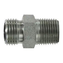 Midland Metal FSO240448 Adapter, 1/4-in Male O-Ring Face Seal x 1/2-in Male NPTF, Steel Luxury