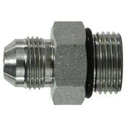 Midland Metal 640056 Adapter, 5/16-in Male JIC x 3/8-in Male O-Ring Boss, Steel Affordable