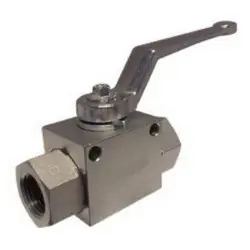 Reduced Price Midland Metal GE206SAEV High-Pressure 2-Way Ball Valve, 3/8-in Nominal, UNF, Carbon Steel Body, Viton