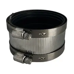 Get Yours Midland Metal 970813 No-Hub Coupling, 4 in, Rubber/Stainless Steel