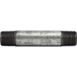 Midland Metal 58024 Pipe Nipple, 1/4 in MPT x 1/4 in MPT, 3 in L, Steel, Galvanized, SCH 80 Schedule Bargain