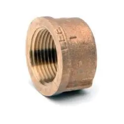 Midland Metal 44474LFUSA Cap, 3/4-in Female NPT, Lead-Free Bronze Certified