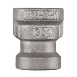 Midland Metal 62457MS SP-114 Reducing Coupling, 4-in Female NPT x 3-in Female NPT, 304 Stainless Steel Direct From Factory