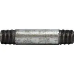 Best Price Midland Metal 58042 Pipe Nipple, 3/8 in MPT x 3/8 in MPT, 2 in L, Steel, Galvanized, SCH 80 Schedule