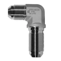 Buy Today STAINLESS ADAPTERS SS2701-10-10 Bulkhead Union 90-deg Elbow, 5/8-in Male JIC x 5/8-in Male JIC, Stainless Steel