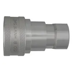 New Arrival Midland Metal HNV1FSAE ISO-B Interchange Quick Disconnect SAE O-Ring Coupler, 1-in Body x 1-in Female O-Ring Boss, Steel