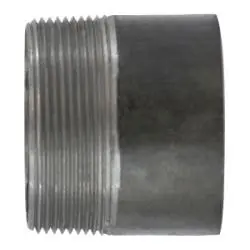 Midland Metal 57160T Welded Pipe Nipple, 2 in TOE x 2 in Plain End, 2 in L, Steel, Black, SCH 40 Schedule Clearance