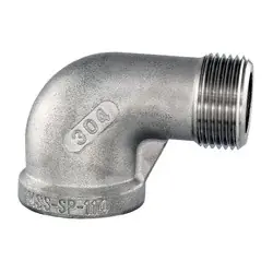 Midland Metal 62169MS SP-114 90-deg Street Elbow, 3-in Male NPT x 3-in Female NPT, 304 Stainless Steel Get Yours