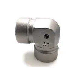 STAINLESS ADAPTERS SS5504-20-20 90-deg Female Pipe Elbow, 1-1/4-in Female NPTF x 1-1/4-in Female NPTF, Stainless Steel Last Chance