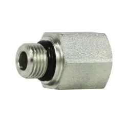 Midland Metal 6405O24 Male O-Ring to Female Pipe Adapter, 1/8-in Male O-Ring Boss x 1/4-in Female NPTF, Steel Authentic