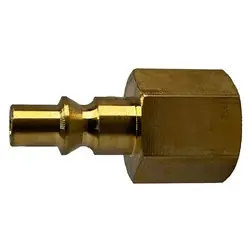 Same Day Shipping Midland Metal 28599B ARO 210 Interchange Female Plug, 1/4-in Body, 3/8-in Female NPT, Brass