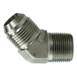Midland Metal 25031612 45-deg Elbow, 1-in Male JIC x 3/4-in Male NPTF, Steel Sale