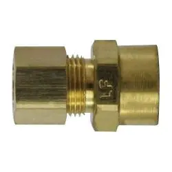 ANDERSON METALS 700086-0410 Sweat Adapter, 1/4-in Compression x 5/8-in Sweat, Lead-Free Brass Shop Now
