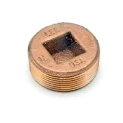 Genuine Midland Metal 44637LFUSA Countersunk Plug, 1-1/2-in Male NPT, Lead-Free Bronze