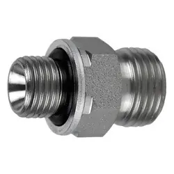 Seasonal Sale Midland Metal FS7012-06-04 Adapter, 3/8-in Male O-Ring Face Seal x 1/4-in Male BSPP, Steel