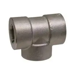 Genuine Midland Metal 105258 Pipe Tee, 2 in FPT x 2 in FPT x 2 in FPT, Stainless Steel, 3000 lb