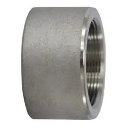 Markdown Midland Metal 103772 Half Coupling, 3/8 in FPT x 3/8 in Socket Weld, Stainless Steel, 3000 lb
