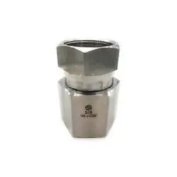 Certified STAINLESS ADAPTERS SS6506-24-24 Swivel Adapter, 1-1/2-in Female NPTF x 1-1/2-in Female JIC Swivel, Stainless Steel