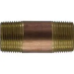 Affordable Midland Metal 42105 Nipple, 1 in MPT x 1 in MPT, 4 in, Brass