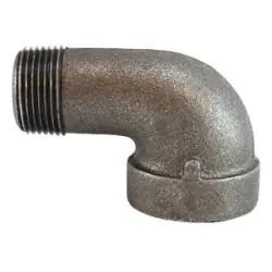 Big Sale Midland Metal 68163 90 deg Street Elbow, 1/2 in MPT x 1/2 in FPT, Iron, Galvanized, XH Schedule, 300 lb
