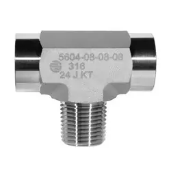 STAINLESS ADAPTERS SS5604-04-04-04 Male Pipe Branch Tee, 1/4-in Female NPTF x 1/4-in Female NPTF x 1/4-in Male NPTF, Stainless Steel Cheap