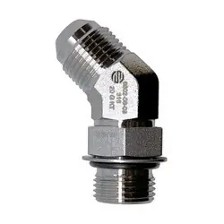 Deal STAINLESS ADAPTERS SS6802-20-20 45-deg Elbow, 1-1/4-in Male JIC x 1-1/4-in Male Adjustable O-Ring Boss, Stainless Steel