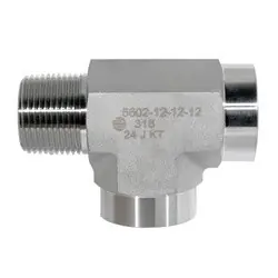 STAINLESS ADAPTERS SS5602-06-06-06 Male Pipe Run Tee, 3/8-in Male NPTF x 3/8-in Female NPTF x 3/8-in Female NPTF, 316 Stainless Steel Get Yours