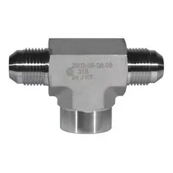 Special Offer STAINLESS ADAPTERS SS2602-06-06-06 Female Branch Tee, 3/8-in Male JIC x 3/8-in Male JIC x 3/8-in Female NPTF