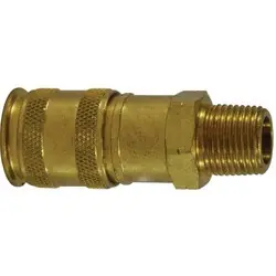 Midland Metal 99866 Universal Male Coupler, 3/8-in Body, 3/8-in Male NPT, Brass Sale