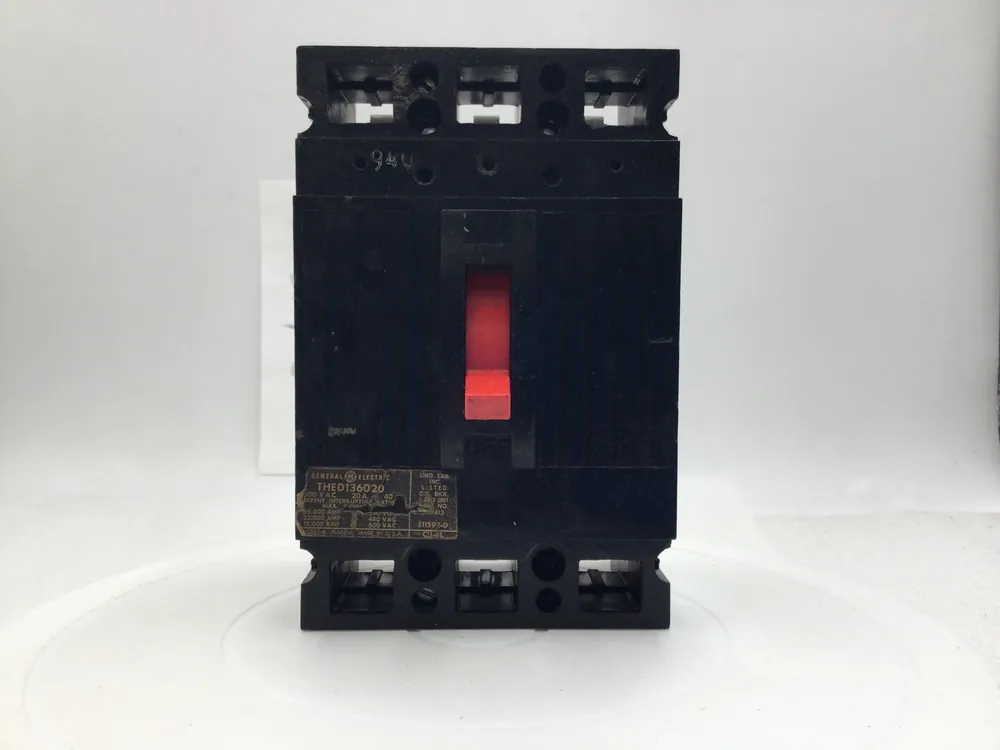 Fresh Stock GE General Electric THED136020 20 Amp 3 Pole 600V Circuit Breaker