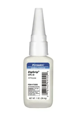 PERMATEX 70450 1 oz. Size 4495 Series Instant Super Adhesive - Clear, 1 oz. Bottle Free Returns