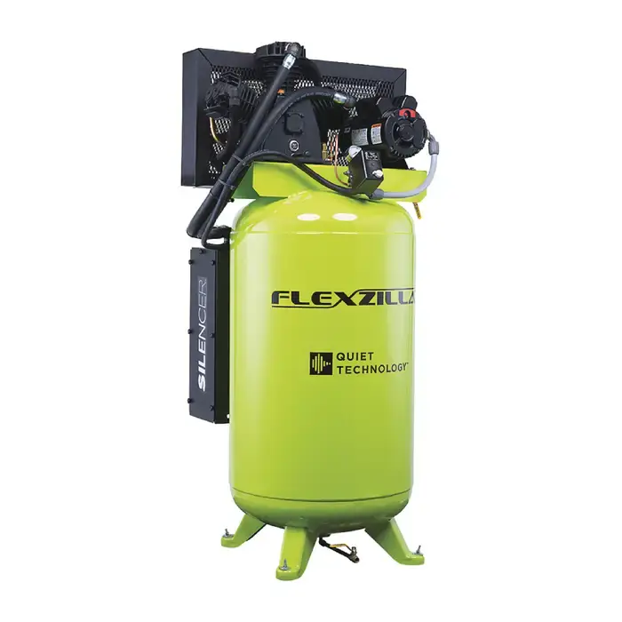 FLEXZILLA FI05V080Y1S 80 Gallons Tank Capacity, 5 Horsepower, 20 CFM @ 90 PSI Air Delivery Stationary Compressor Don't Miss Out