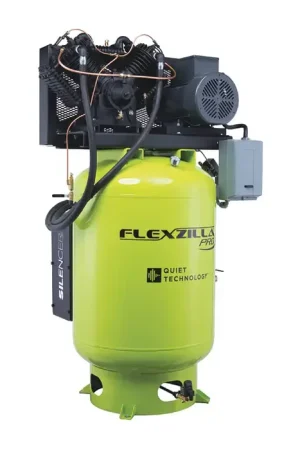 FLEXZILLA FXS10V120V1 120 Gallons Tank Capacity, 10 Horsepower, 39 CFM @ 90 PSI Air Delivery Stationary Compressor Place Order