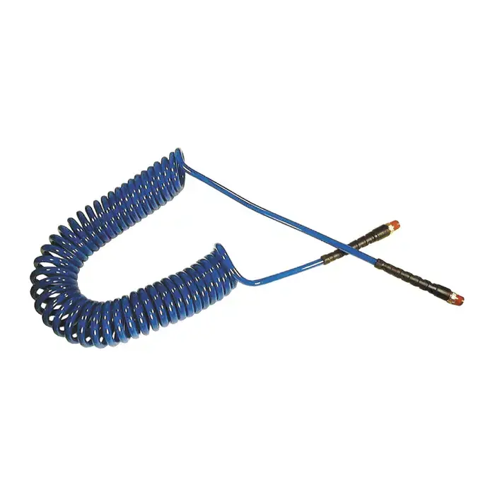 High Quality COILHOSE PNEUMATICS PU14-25B-B 1/4" NPT Hose Size, 25‘ Hose Length, 125 PSI Max. Pressure Rating Air Hose
