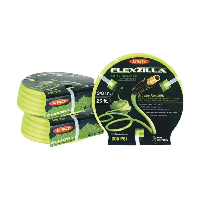 LEGACY HFZ3825YW2 1/4" NPT Hose Size, 25‘ Hose Length, 300 PSI Max. Pressure Rating Air Hose High Quality