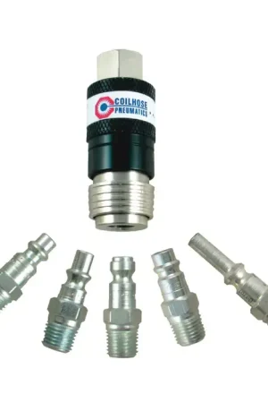 COILHOSE PNEUMATICS 151USE 3/8" Thread Size, Female Connection, Chrome Plated Steel & Aluminum Material Coupler Deal