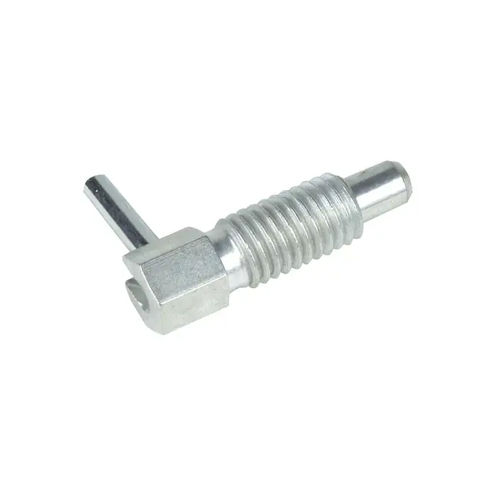 Today Only TE-CO 54361 3/8"-16 Thread Size, 3/4" Thread Length, 0.250" Plunger Dia., L-Handle Steel Hand Retractable Spring Plunger