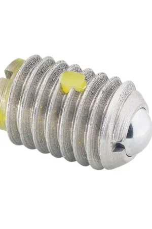Crafted TE-CO 52904 8-36 Thread Size, 11/32" Body Length, Stainless Steel Body, Stainless Steel Ball Threaded Ball Plunger