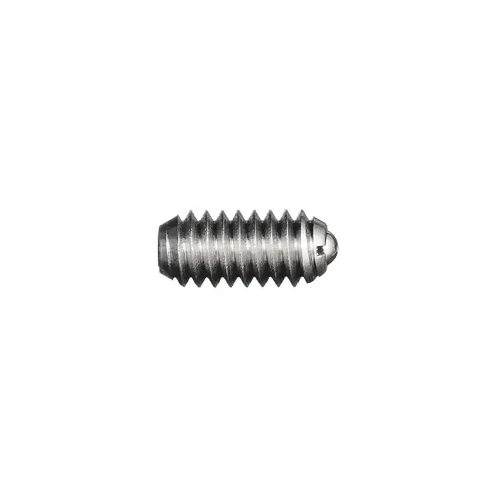Authentic VLIER SSB46P 4-48 Thread Size, 0.187" Body Length, Stainless Steel Body, Stainless Steel Ball Threaded Ball Plunger