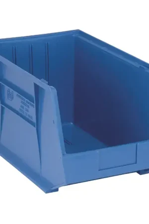 QUANTUM STORAGE SYSTEMS QUS260BL Stack & Hang Ultra Bins Type, Blue Color, Plastic Material Storage Bin Genuine