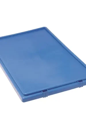 Brand New QUANTUM STORAGE SYSTEMS LID301BL Stack And Nest Lids Type, Blue Color Storage Nest Bin Lid Package