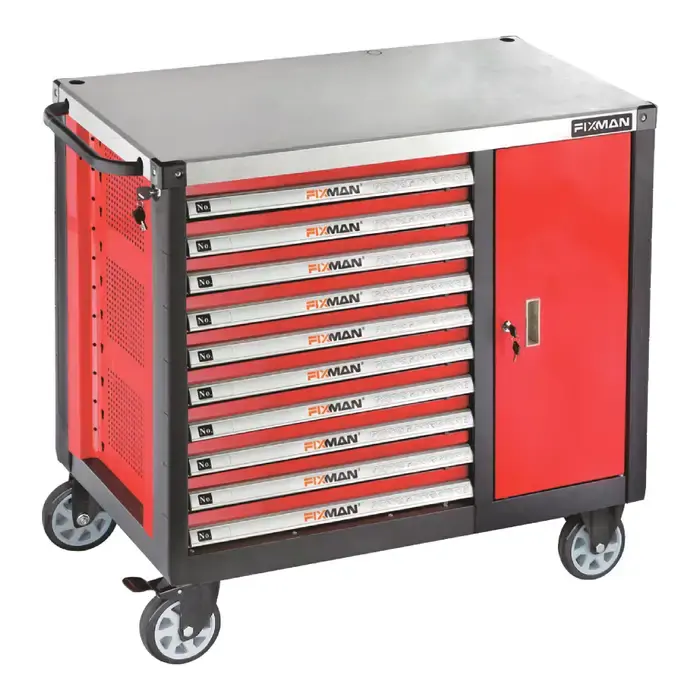 FIXMAN W2RM10 10 No. of Drawers, 22-1/2" Chest Length, 44-1/2" Chest Width Roller Cabinet New Arrival