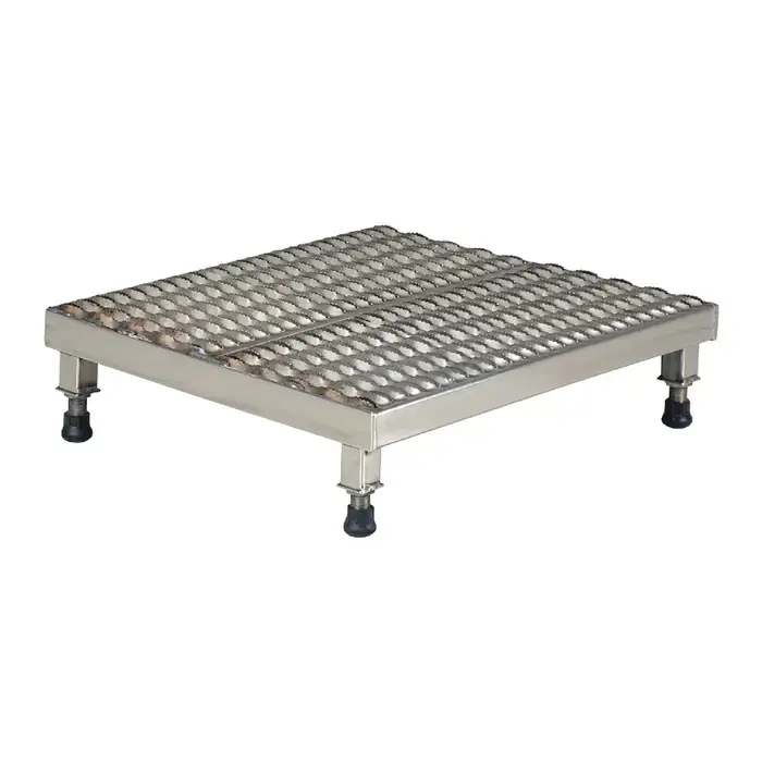 Deal VESTIL AHW-L-2424-SS Adjustable Work Mate Stand Type, 24" Width, 24" Depth Stationary Work Bench / Table