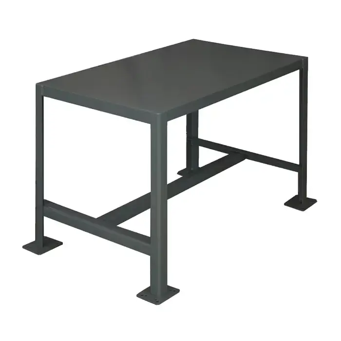 Must Have DURHAM MT243636-2K195 Medium Duty Machine Work Table Type, 24" Width, 24" Depth Stationary Work Bench / Table