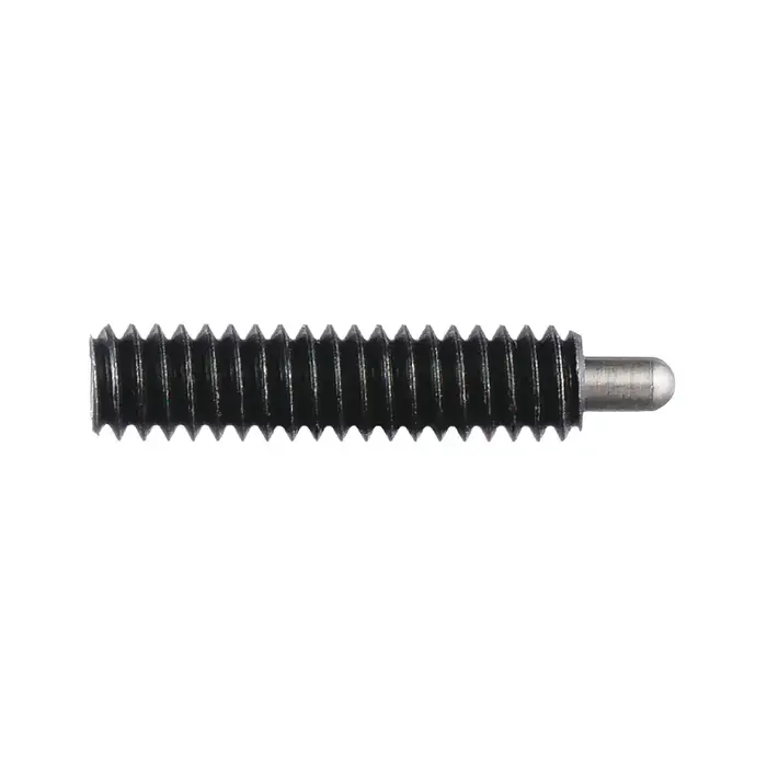 Premium VLIER CS66N 1"-8 Thread Size, 1.406" Thread Length, 1/4" Projection, Steel Body, Stainless Steel Nose Threaded Spring Plunger