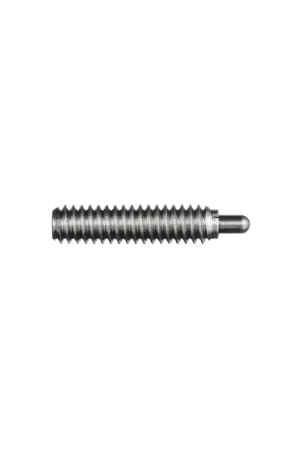 VLIER SSS59 3/8"-16 Thread Size, 1-1/8" Thread Length, 0.1875" Projection, Stainless Steel Body, Stainless Steel Nose Threaded Spring Plunger Limited Offer