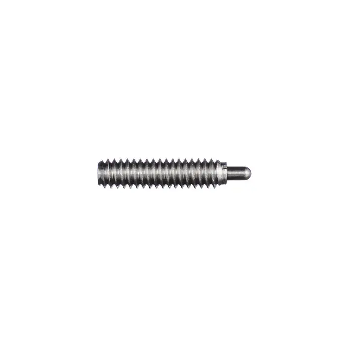 VLIER SSS59 3/8"-16 Thread Size, 1-1/8" Thread Length, 0.1875" Projection, Stainless Steel Body, Stainless Steel Nose Threaded Spring Plunger Limited Offer